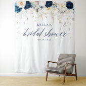 Tenture Fond de Fête des mariées florale (En situation)