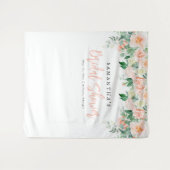 Tenture Fond de Fête des mariées florale (Devant (Horizontal))