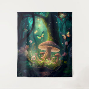 Tenture Fond de forêt enchantée