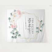 Tenture Fond de Futur Mariage avec Fleurs et Verdure (Devant (Horizontal))