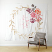 Tenture Fond de futur mariage de Mme en or Backdrop Photob (En situation (horizontale))