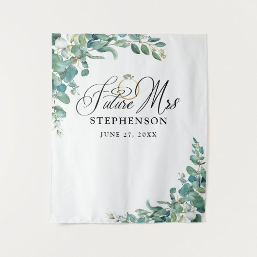 Tenture Fond de FUTURE MRS Eucalyptus pour enterrement de  (Devant)