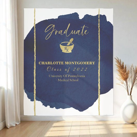 Tenture Fond de graduation de l'école de pharmacie abstrai