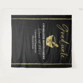 Tenture Fond de graduation de l'école de pharmacie diplômé (Devant (Horizontal))