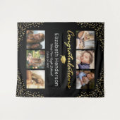 Tenture Fond de graduation noir or métallisé en collage de (Devant (Horizontal))