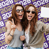 Tenture Fond de graduation violet et or