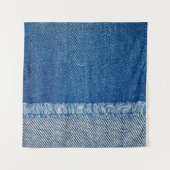 Tenture Fond de jeans bleu en tissu, texture denim (Devant)