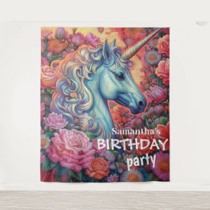 Tenture Fond de la licorne magique