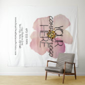 Tenture Fond de logo de salon professionnel pour entrepris (En situation (horizontale))