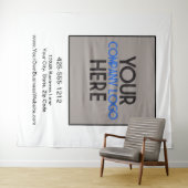 Tenture Fond de logo de salon professionnel pour l'entrepr (En situation (horizontale))