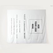 Tenture Fond de logo d'entreprise, fond de foire commercia (Devant (Horizontal))