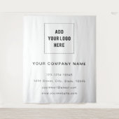 Tenture Fond de logo d'entreprise, fond de foire commercia (Devant)