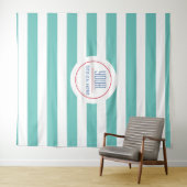 Tenture Fond de logo personnalisé Simple et moderne (En situation (horizontale))