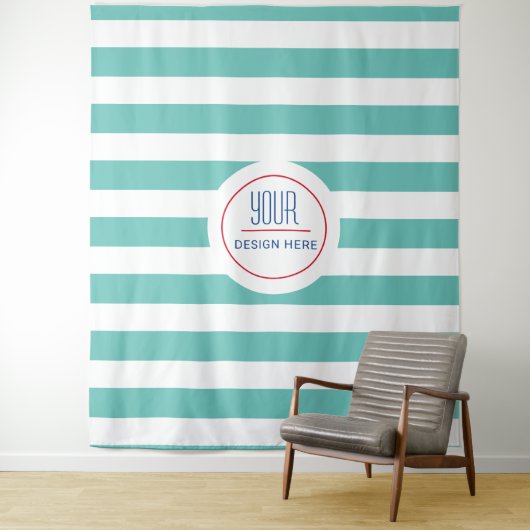 Tenture Fond de logo personnalisé Simple et moderne (En situation)