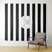 Tenture Fond de logo personnalisé Simple et moderne (En situation (horizontale))