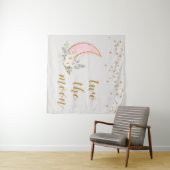 Tenture Fond de Lune Deux Bannière Deux à la Lune (En situation (horizontale))