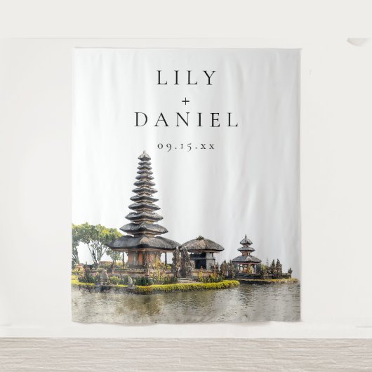 Tenture Fond de mariage à Bali (Devant)