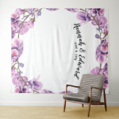 Tenture Fond de mariage, accessoire photo, botanique perso (En situation (horizontale))