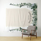 Tenture Fond de mariage arché moderne ivoire beige (En situation (horizontale))