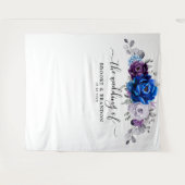 Tenture Fond de mariage aux floraisons de lilas violet ble (Devant (Horizontal))