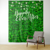 Tenture Fond de mariage avec guirlandes féériques pour un (En situation)