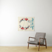 Tenture Fond de mariage bohème crème pour réception et pho (En situation (horizontale))