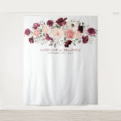 Tenture Fond de mariage Burgundy Blush (Devant)