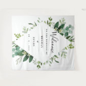 Tenture Fond de mariage, cadre photo, accessoire de photob (Devant (Horizontal))