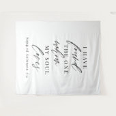 Tenture Fond de mariage calligraphié élégant avec verset b (Devant (Horizontal))