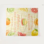 Tenture Fond de mariage Citrus Main Squeeze (Devant (Horizontal))
