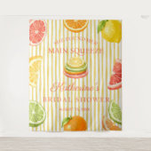 Tenture Fond de mariage Citrus Main Squeeze (Devant)