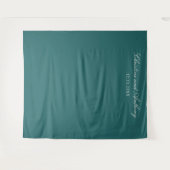 Tenture Fond de mariage classique sarcelle d'argent ancien (Devant (Horizontal))