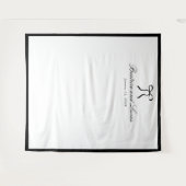 Tenture Fond de mariage classique simple arc (Devant (Horizontal))