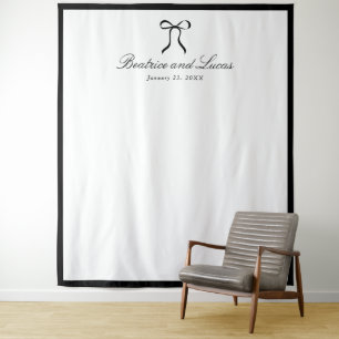 Tenture Fond de mariage classique simple arc
