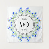 Tenture Fond de mariage Crocus Bleu (Devant (Horizontal))
