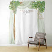 Tenture Fond de mariage de la jungle tropicale Photomaton (En situation)