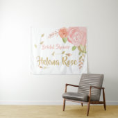 Tenture Fond de mariage de mariage rose et pêche rose blus (En situation (horizontale))