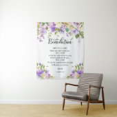 Tenture Fond de mariage d'église de prière violette floral (En situation)