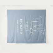 Tenture Fond de mariage dusty blue pour photo de mariage (Devant (Horizontal))