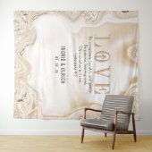 Tenture Fond de mariage Écriture Ephésiens 4:2 Amour (En situation (horizontale))