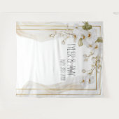 Tenture Fond de mariage Élégance Orchidée Luxe (Devant (Horizontal))