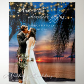 Tenture Fond de mariage élégant au coucher du soleil à Pal