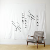 Tenture Fond de mariage élégant avec calligraphie panneau (En situation (horizontale))