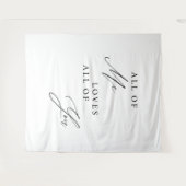 Tenture Fond de mariage élégant avec calligraphie panneau (Devant (Horizontal))