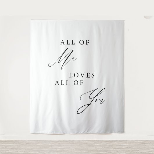 Tenture Fond de mariage élégant avec calligraphie panneau (Devant)
