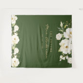 Tenture Fond de mariage élégant Rose Blanche Sombre Photo (Devant (Horizontal))