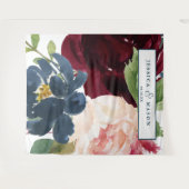 Tenture Fond de mariage en Bourgogne aéré pour Photobooth (Devant (Horizontal))