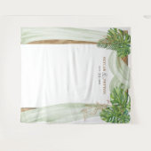 Tenture Fond de mariage en jungle tropicale pour photomato (Devant (Horizontal))