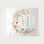 Tenture Fond de Mariage Fleur sauvage Whimsical (Devant (Horizontal))