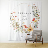 Tenture Fond de Mariage Fleur sauvage Whimsical (En situation)